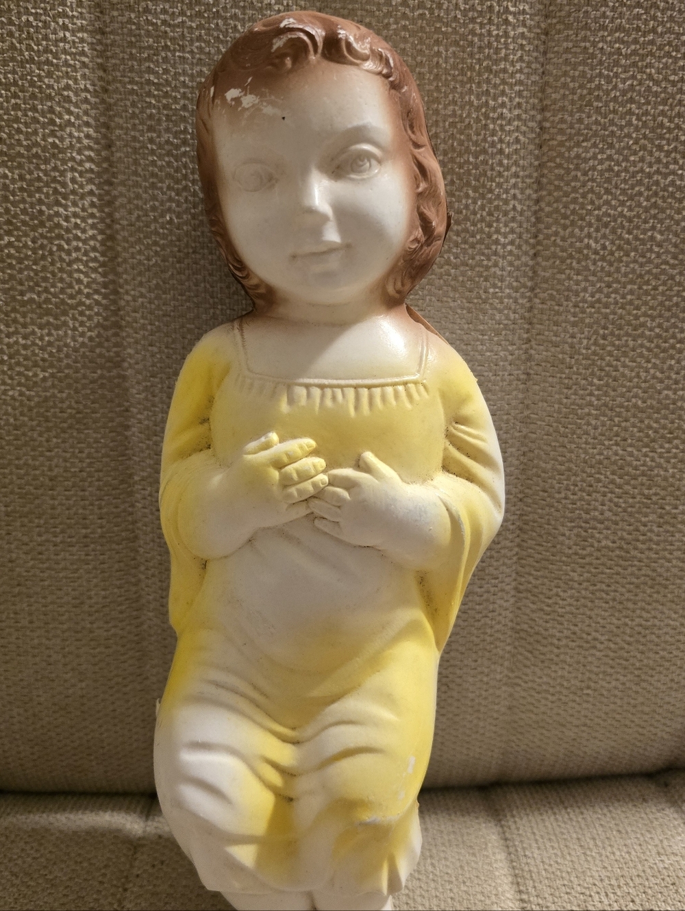 Vintage Plastic Blow Mold Jesus Chirtsmas